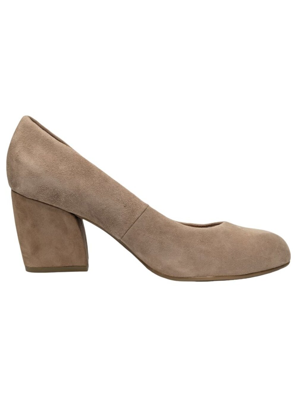 Sofft Parisa Suede Leather Pumps Womens Nude Beige 3" Heels Size 9